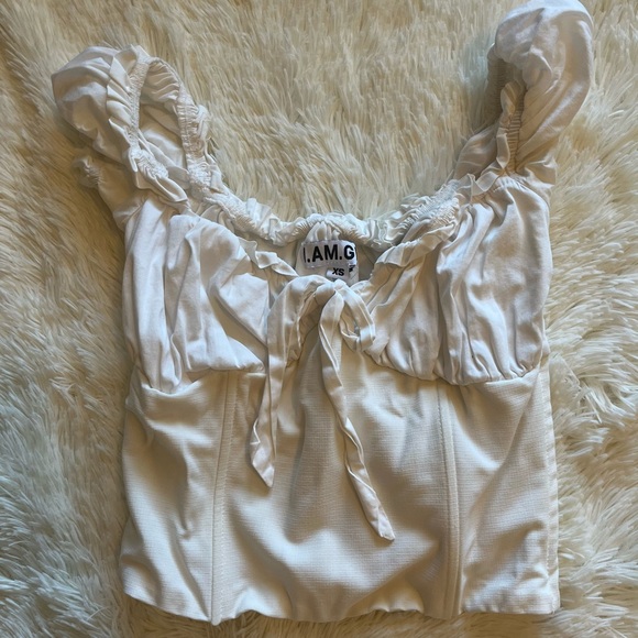 I AM GIA Naomi Top White Blouse Ladies XS - Picture 6 of 8